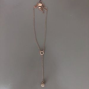 Rose gold necklace